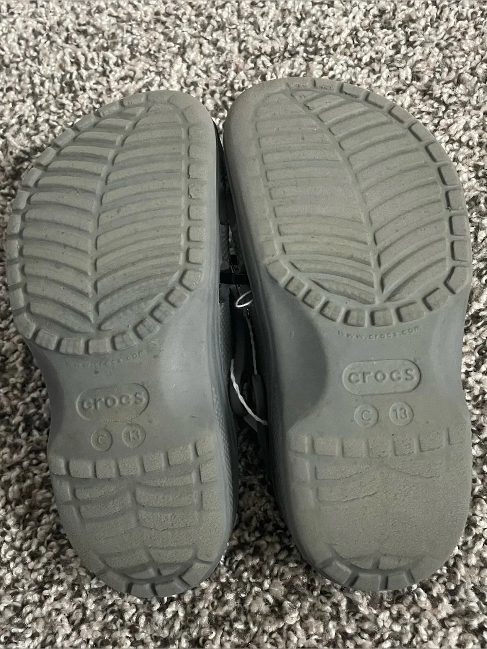 CROCS Kids Classic Clog in Charcoal Gray